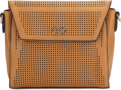

E2O Women Casual Yellow PU Sling Bag