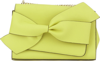 

Dune London Women Evening/Party Green Genuine Leather Sling Bag