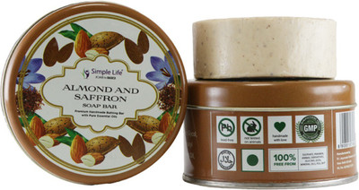 

Simple Life ALMOND & SAFFRON Handmade Soap Bar(125 g)