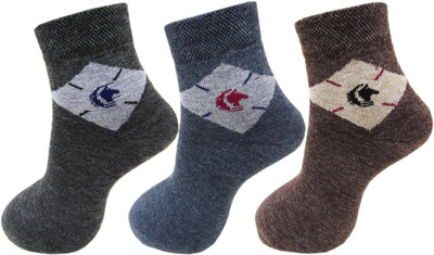 RC. ROYAL CLASS Men Self Design Ankle Length(Pack of 3)