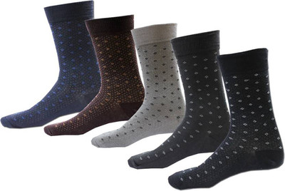 RC. ROYAL CLASS Men Self Design Mid-Calf/Crew
