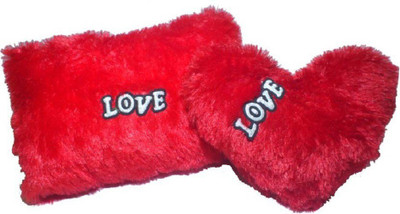 

Adeal Heart & Square Shape Cushion Pillow - 30 cm(Red)