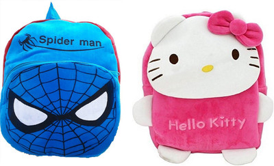 

KIDOFLY Swati toy kids school bag children,'s gift | cartoon toy ( 2 to 6 age ) blue-red spider man, rani-pink kido kitty , happy birth day gift ,soft material , soft fabric , nursery/ play school boy/girl 10 L - 39 cm(Multicolor)