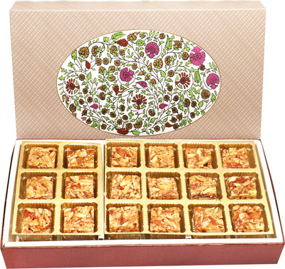 

Ghasitaram Gifts Sweets-3 Part 18 Eco Pcs Roasted Almond Bites Box(360 g, Box)