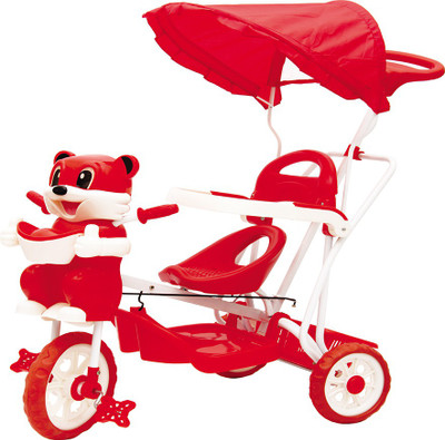 

Lovely Baby Products Kids Tricycle For Baby with Front Back Basket, Canopy & Push Parent Handle Recommended for Best baby toys 1,2,3,4,5 Years Old Children Musical Tricycle for Baby Boys & Girls Gift (Gold) Tricycle for kids, tricycle for baby Diwali Offe