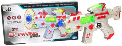 

Tiny2Tall 32 Change 7 Lights Flash Fan Voice Gun(Multicolor)