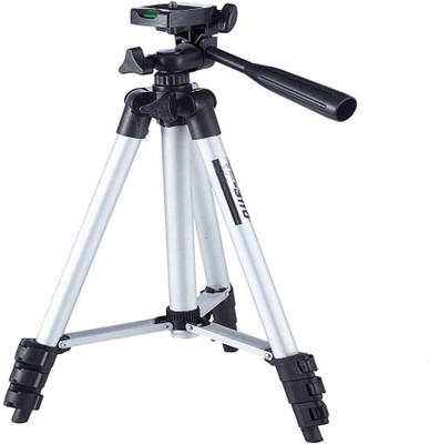 

Biratty tripod Lightweight Portable Compact Travel Camera and Phone Tripod, Perfect Camera Stand for Cameras Monopod(Silver, Supports Up to 1500)