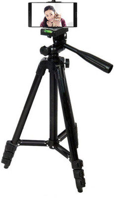 Spring jump 105 CM light weight Tripod camera stand for Digital camera and Mobile Tripod Kit(Black, Supports Up to 1500 g)