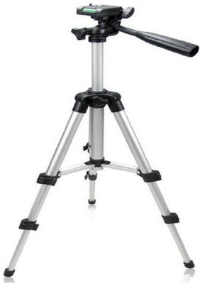 Spring Jump Adjustable 3Way Head Mobile Phone Camera Stand Holder Tripod Tripod Tripod(Silver, Supports Up to 2000 g)