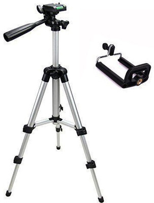 

LIFEMUSIC Portable Adjustable Tripod(Silver, Supports Up to 900)