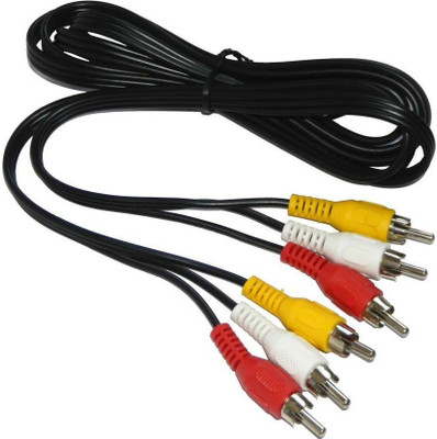 

Teratech TV-out Cable 3 RCA cable Male to 3RCA Male Stereo Audio Video RCA Cable(Multicolor, For TV)