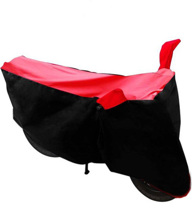 Royalrich Two Wheeler Cover for Piaggio(Vespa LX, Red, Black)