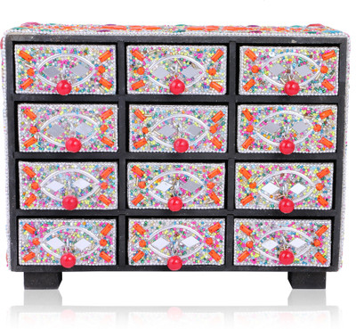 

SAMAA FANCY-JEWELRY-BOX-MULTI-014 JEWELRY BOX, GIFT PACK Vanity Box(Multicolor)