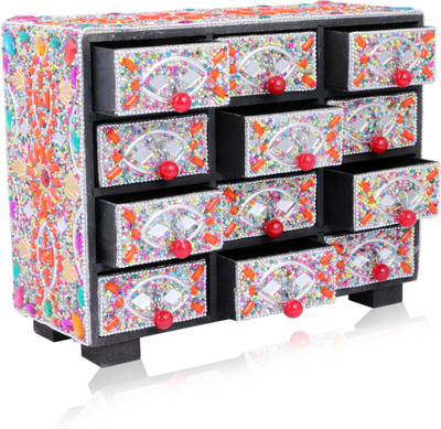 

samaa FANCY-JEWELRY-BOX-MULTI-014 FANCY-JEWELRY-BOX-MULTI-014, GIFT PACK Vanity Box(Multicolor)