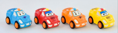 

ToyVilla Set of 4 Push and Pull Colourful Racing and Police Cars(Blue, Orange, Red, Yellow)