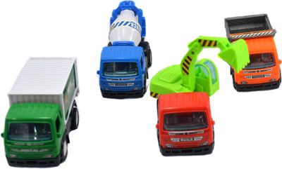 

Lukas Unbreakable Toy, JCB Toy, Dump Truck, Cargo Truck and Cement Mixer Toy for Kids(Multicolor)