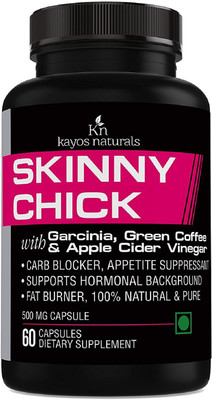 

KayosNaturals Skinny Chick Weight Loss For Women with Apple Cider, Garcinia, Green Coffee(500 mg)