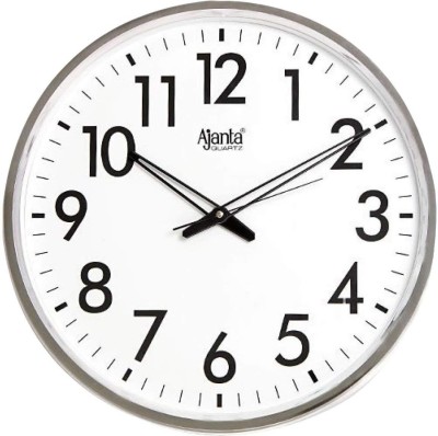 AJANTA Analog 32 cm X 0 cm Wall Clock(White, With Glass, Standard)