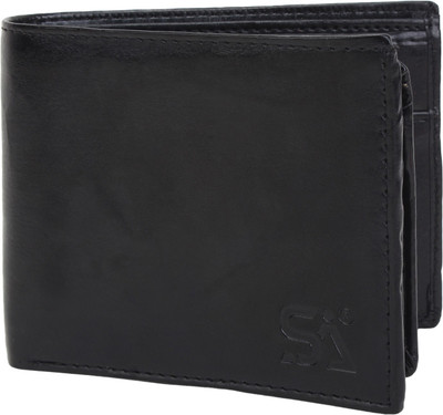 

ATSH Men Black Artificial Leather Wallet(3 Card Slots)
