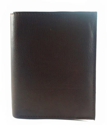 

flex boom Men Brown Genuine Leather Wallet(6 Card Slots)