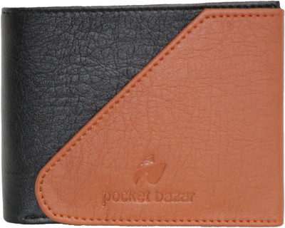 

pocket bazar Men Black Artificial Leather Wallet(5 Card Slots)