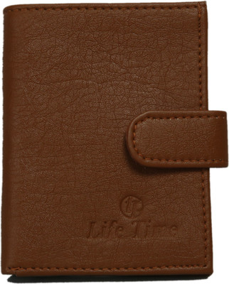 

Lifetime Men Tan Artificial Leather Card Holder(2 Card Slots)
