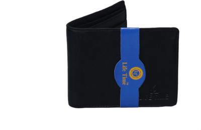 

Lifetime Men Black Artificial Leather Wallet(3 Card Slots)