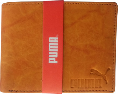 

Puma Men Formal Tan Genuine Leather Wallet(6 Card Slots)