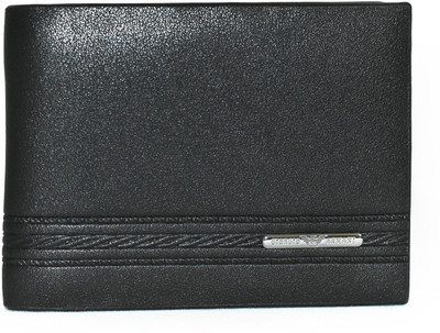 

Giorgio Armani Men Black Genuine Leather Wallet(4 Card Slots)