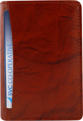 VAVIA Men Brown Genuine Leather Wallet(5 Card Slots)