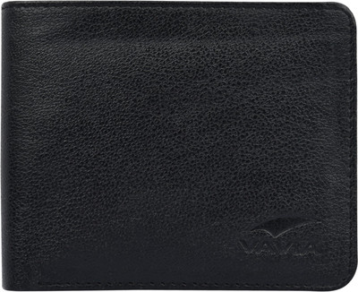 

VAVIA Men Black Genuine Leather Wallet(5 Card Slots)