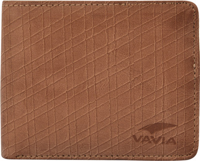 

VAVIA Men Tan Genuine Leather Wallet(5 Card Slots)