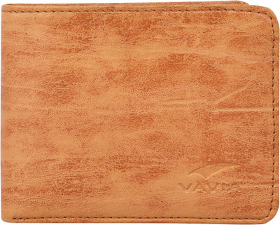

VAVIA Men Tan Genuine Leather Wallet(5 Card Slots)