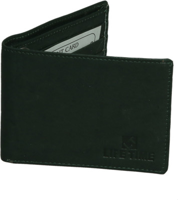

Lifetime Men Green Genuine Leather Wallet(6 Card Slots)