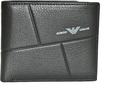 

Giorgio Armani Men Black Genuine Leather Wallet(6 Card Slots)