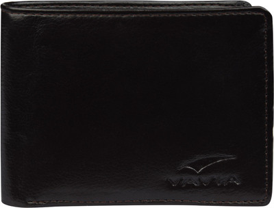 

VAVIA Men Black Genuine Leather Wallet(5 Card Slots)