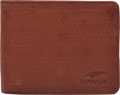 

VAVIA Men Brown Genuine Leather Wallet(5 Card Slots)