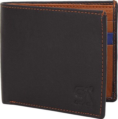 

ATSH Men Brown, Tan Genuine Leather Wallet(6 Card Slots)