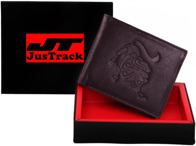 

Justrack Men Brown Genuine Leather Wallet(1 Card Slot)