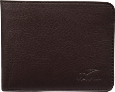 

VAVIA Men Brown Genuine Leather Wallet(5 Card Slots)