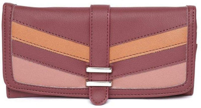 

Giordano Women Casual Maroon Genuine Leather Wallet(6 Card Slots), Red