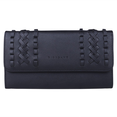 

Giordano Women Black Genuine Leather Wallet(4 Card Slots)