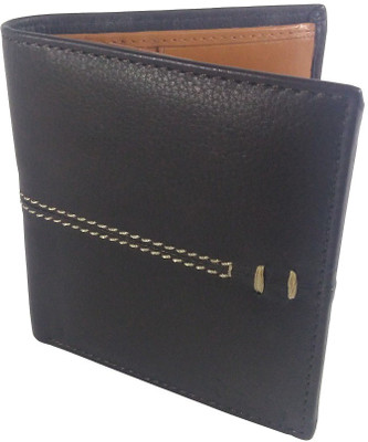 

piuda Men Black Genuine Leather Wallet(11 Card Slots)