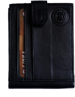 

aulambia Men Black Artificial Leather Wallet(8 Card Slots)