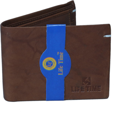 

Lifetime Men Brown Genuine Leather Wallet(3 Card Slots)