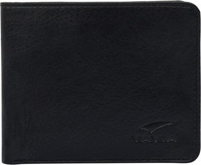 

VAVIA Men Black Genuine Leather Wallet(5 Card Slots)