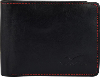 

VAVIA Men Black Genuine Leather Wallet(5 Card Slots)