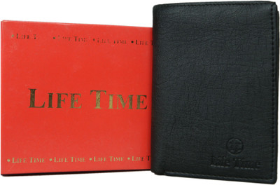 

Lifetime Men Black Artificial Leather Wallet(8 Card Slots)