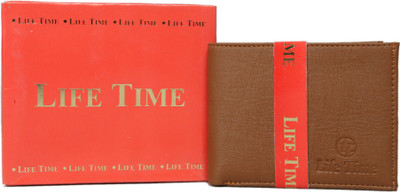 

Lifetime Men Tan Artificial Leather Wallet(7 Card Slots)