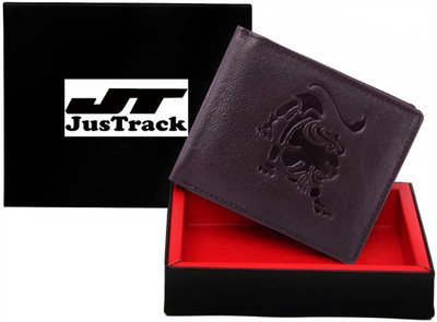 

JusTrack Men Brown Genuine Leather Wallet(1 Card Slot)